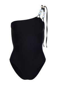 Blue Berry Martini Black One Piece