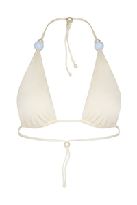 Dirty Martini Shell White Bikini Top