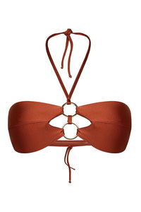 Jade Chocolate Bikini Top